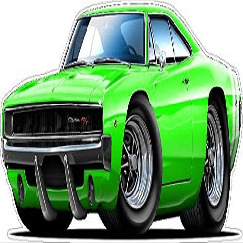 1968 Charger R/T 440 Garage Graphics & Decor 22" x48" (4ft Long) Wall Graphic Decal Sticker Man Cave Garage Decor Boys Room