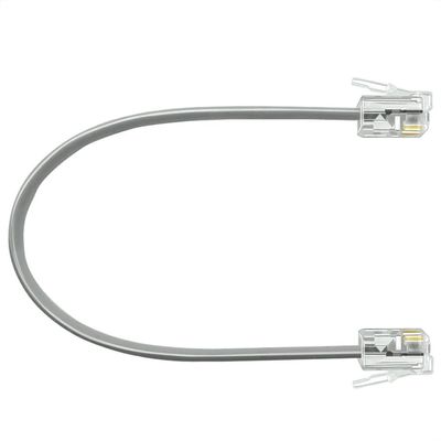 NECABLES 6 Inch Short Telephone Cord Phone Cable Wall Phone Cord for Landline RJ11 6P4C Male to Male