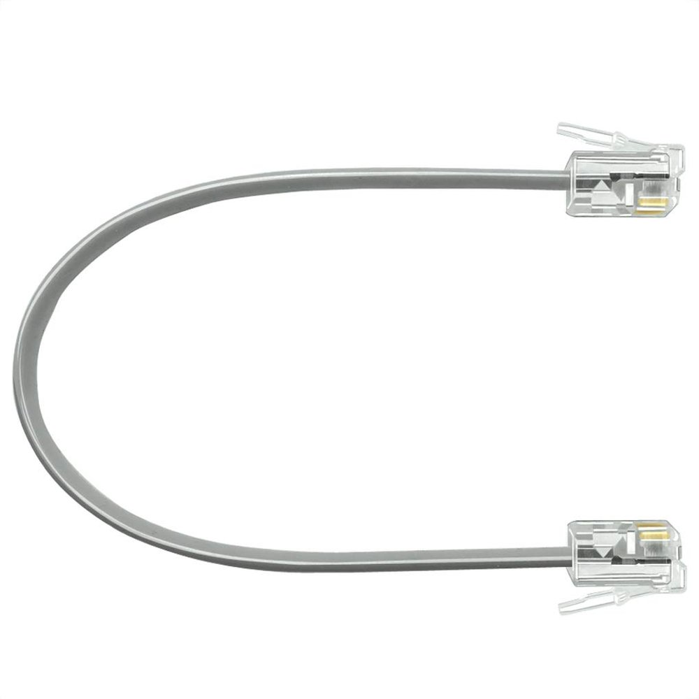 NECABLES 6 Inch Short Telephone Cord Phone Cable Wall Phone Cord for Landline RJ11 6P4C Male to Male