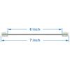 NECABLES 6 Inch Short Telephone Cord Phone Cable Wall Phone Cord for Landline RJ11 6P4C Male to Male view 2