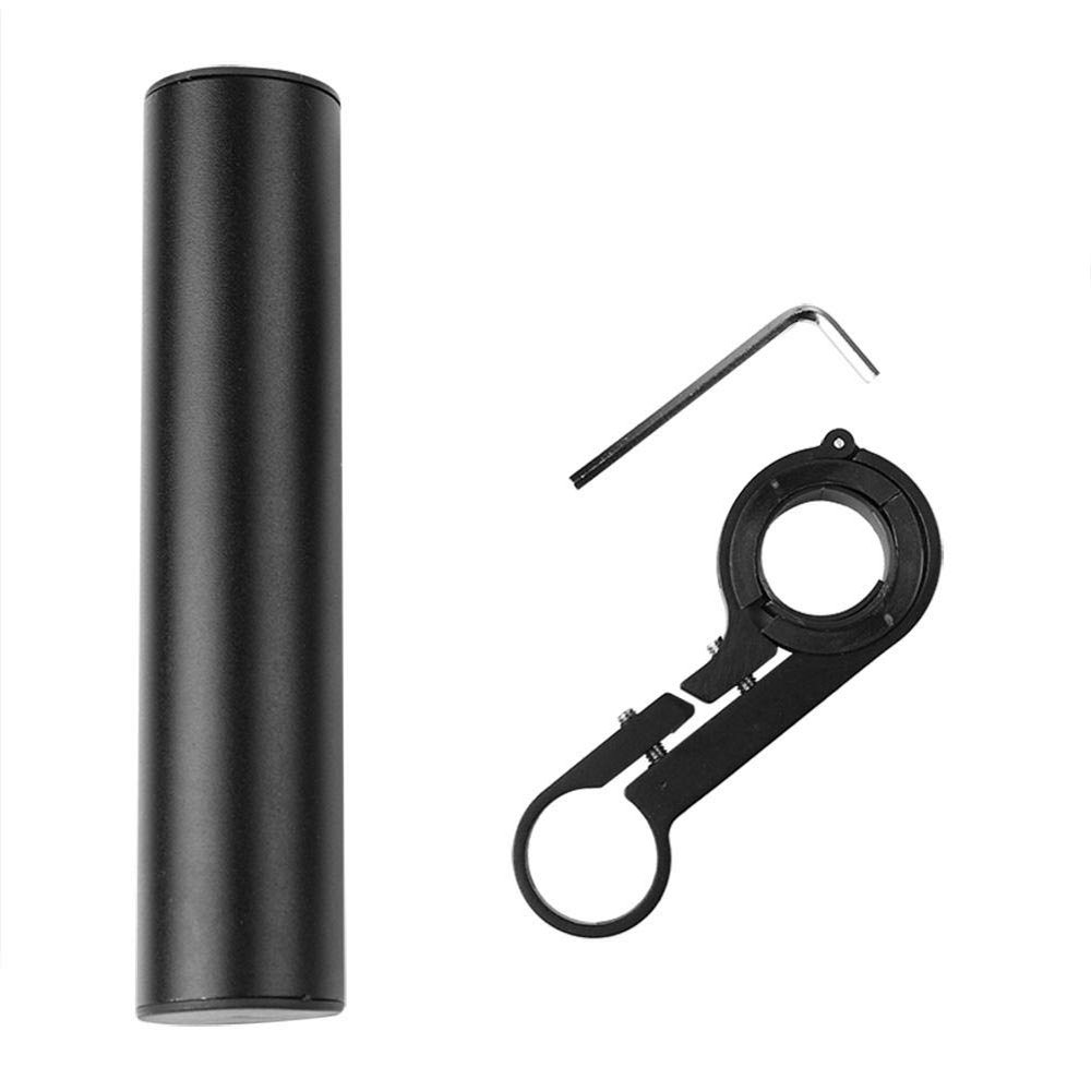 VGEBY Handlebar Extender, Aluminum Alloy Handlebar Extension Bracket Lamp Phone Holder Rack (Black 10cm Alloy Tube) and Spare Parts Handlebar Extender