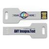 MEINAMI Customized Key Shape USB Flash Drive Thumb Drive Personalized Metal Memory Stick 2GB 500 Pack view 1