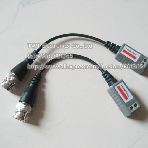 Gimax Wholesale Passive Video Balun, Video Transceiver, Twisted Pair Transmitter cctv UTP Passive Over CAT5, 100Pair,