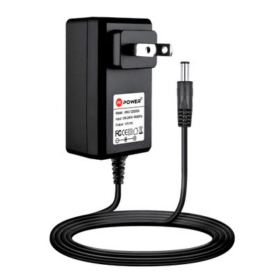 PKPOWER 12V AC Adapter Power Supply with 2M Cord, Center Positive, for 3.5" External Hard Drive Enclosure Docking Station, NAS RAID Cabinet, Replacement AC DC Adapter Charger