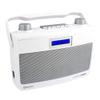 HANNLOMAX HX-500R Portable AM/FM Radio, Bluetooth, USB Port for MP3 Playback, Aux-in, AC/DC Dual Power Source. (White) view 1