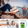 EXMAX EXD-737 Aviation FM/AM/SW/Band Shortwave Radio Receiver NOAA Weather Radios VHF Airband Portable Full Band Frequency Handheld Aircraft Radio Digital Alarm Speaker Gift for Parents - Gray view 3