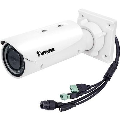 VIVOTEK | IB9371-HT Network Camera, Bullet, WDR, IR, Day/Night, Outdoor, H.265/H.264/MJPEG, 2048 x 1536 Resolution, F1.2/F2.3 P-iris 3 to 9 MM Lens, 23.6 Watt, 12 VDC, PoE