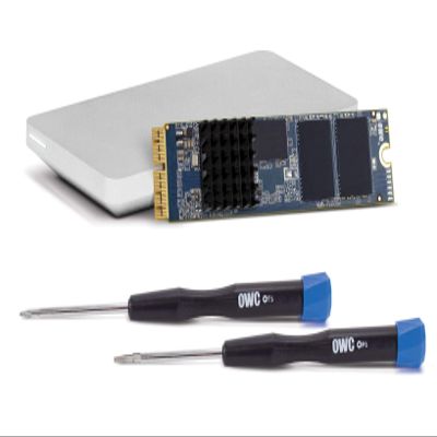OWC 240GB Aura Pro X2 SSD Complete Upgrade Solution Compatible With Mac Pro (Late 2013), High Performance NVMe Flash Upgrade, Including Tools, heatsink, and Envoy Pro Enclosure (OWCS3DAPT4MP02K)