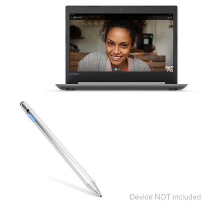 BoxWave Stylus Pen Compatible with Lenovo IdeaPad 330 Touch (15 in) - AccuPoint Active Stylus, Electronic Stylus with Ultra Fine Tip - Metallic Silver