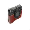 Handmade Genuine Real Leather Half Camera Case Bag Cover for Ricoh GR III GR3 Brown Color view 1