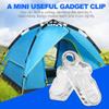 Tent Clips, 20Pcs Alligator Mouth Tarp Clamps Heavy Duty Plastic Fasteners for Camping Tarps Awnings Canopies and Outdoor Gear Accessories view 3
