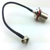 Gimax N female with waterproof ring jack to LTE MS147 plug right angle connector pigtail cable 25cm view 1