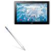 BoxWave Stylus Pen Compatible with Acer Iconia One 10 B3-A40 - AccuPoint Active Stylus, Electronic Stylus with Ultra Fine Tip - Metallic Silver view 1