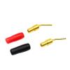 CERRXIAN Gold Plated 2mm Banana Plug Screw Type Audio Speaker Cable Connector Adapter(Black & Red,10-Pack) view 2