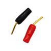 CERRXIAN Gold Plated 2mm Banana Plug Screw Type Audio Speaker Cable Connector Adapter(Black & Red,10-Pack) view 3