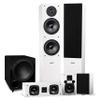 Fluance Elite High Definition Surround Sound Home Theater 5.1 Channel Speaker System Including 3-Way Floorstanding Towers, Center Channel, Rear Surround Speakers and DB10 Subwoofer - White (SX51WHR) view 1