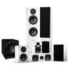 Fluance Elite High Definition Surround Sound Home Theater 7.1 Speaker System Including Floorstanding Towers, Center Channel, Surround, Rear Surround Speakers and DB10 Subwoofer - White (SX71WHR) view 1