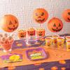 Fun Express - JacK-O'-Lantern Paper Lanterns (dz) for Halloween - Party Decor - Hanging Decor - Lanterns - Halloween - 12 Pieces view 4
