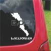 2 (PCS) Baja California Sur Mexico Outline Map Stickers Decals (5.5") view 1