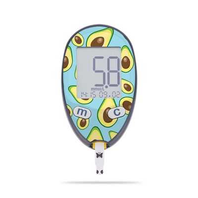MightySkins Skin Compatible with Abbott Freestyle Freedom Lite - Blue Avocados | Protective, Durable, and Unique Vinyl Decal wrap Cover | Easy to Apply, Remove, and Change Styles | Made in The USA