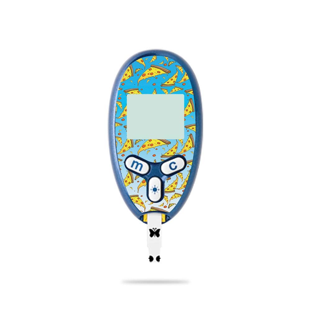 MightySkins Skin Compatible with Abbott Freestyle Lite - Raining Pizza | Protective, Durable, and Unique Vinyl Decal wrap Cover | Easy to Apply, Remove, and Change Styles | Made in The USA