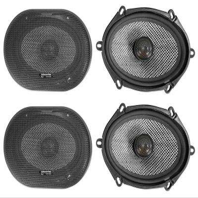(4) American Bass SQ 5.7 5x7 or 6x8 75w RMS Car Speakers w/Swivel NeoTweeters