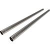 Bright Tangerine 18" Drumstix 19mm Sterling Titanium Support Rods, Pair view 1