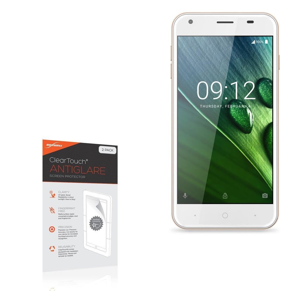 BoxWave Screen Protector Compatible with Acer Liquid Z6 - ClearTouch Anti-Glare (2-Pack), Anti-Fingerprint Matte Film Skin