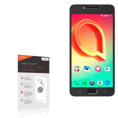 BoxWave Screen Protector Compatible with Alcatel A5 LED - ClearTouch Anti-Glare (2-Pack), Anti-Fingerprint Matte Film Skin