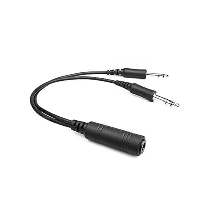 R SPIDER WIRELESS Helicopter U-174 Plug Aviation Headset to General Aviation(GA) Adapter Cable