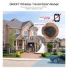 eMACROS Solar Wireless Driveway Alarm  1/2 Mile Long Range Motion Sensor for Long Driveways, Homes & Large Properties, Outdoor Weatherproof Security Alert System(1 Base Station with 2 Sensors) view 2