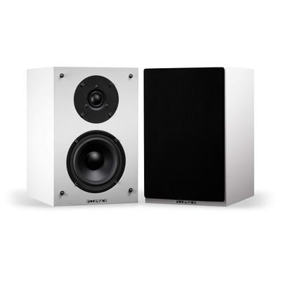 Fluance Elite High Definition 2-Way Bookshelf Surround Sound Speakers for 2-Channel Stereo Listening or Home Theater System - White/Pair (SX6WH)