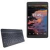 BoxWave Keyboard Compatible with Alcatel A30 8 - SlimKeys Bluetooth Keyboard, Portable Thin with Chiclet-Style Keys - Jet Black
