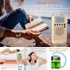 EXMAX EXD-737 Full Band Frequency Shortwave Radio Receiver Airband Portable Handheld Aircraft Digital Alarm Speaker Extend Antenna LCD Screen Orange Backlight Indoor & Outdoor Activities Home-Golden view 3