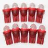 RetroArcade.us 10 Pack Pinball Replacement Bulb LED 6.3 Volt AC, 555 Clear Wedge Base T10 Cool Red Short view 1