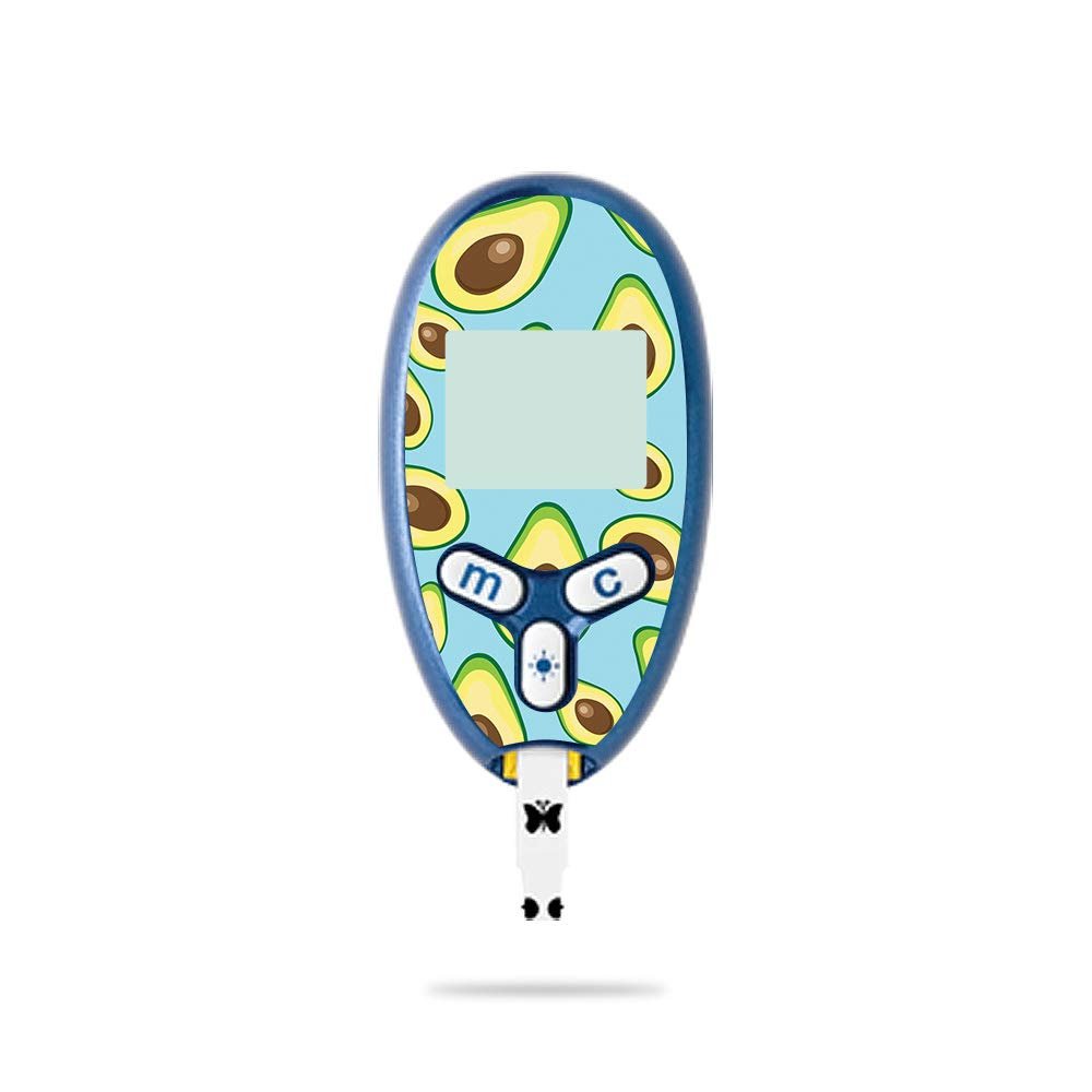 MightySkins Skin Compatible with Abbott Freestyle Lite - Blue Avocados | Protective, Durable, and Unique Vinyl Decal wrap Cover | Easy to Apply, Remove, and Change Styles | Made in The USA