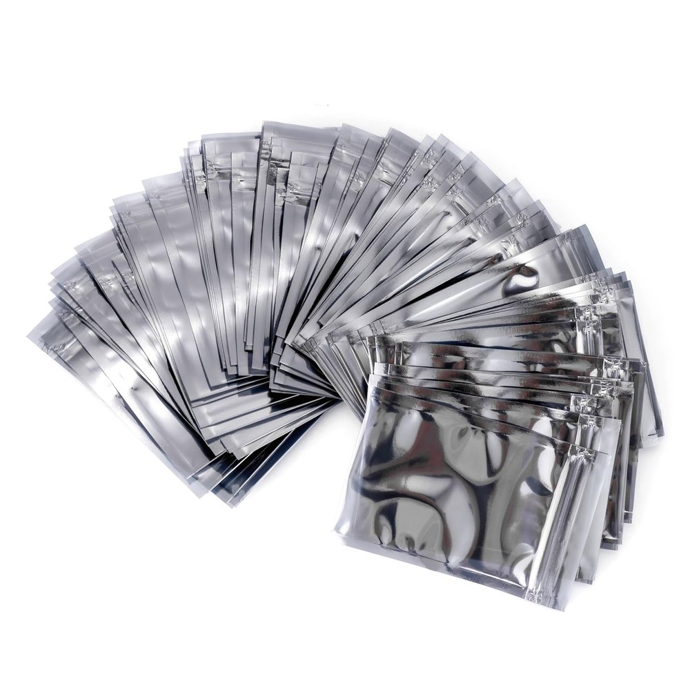 Ellbest 200pcs 3.15x4.72 inch Antistatic Bags, Resealable Ziplock ESD Shielding Bag for HDD SDD Electronic Device