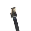 Soft Flat Slim Thin Standard HDMI FFC FPV HDMI Cable Standard HDMI Female Receptacle Plug to Standard HDMI Male 90 Degree Male for Raspberry Gimbal rig Aerial Shooting FPV Black (80CM) view 3