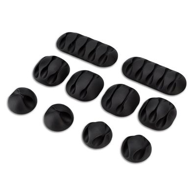 10Pcs Universal Desktop Cable Holder, Cord Organizer Clip for Charging Cables USB Cables Audio Cables Network Cables, etc