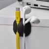 10Pcs Universal Desktop Cable Holder, Cord Organizer Clip for Charging Cables USB Cables Audio Cables Network Cables, etc view 4