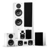 Fluance Elite High Definition Surround Sound Home Theater 7.0 Channel Speaker System Including Three-Way Floorstanding Towers, Center Channel, Surround and Rear Surround Speakers - White (SX70WHR) view 1