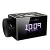 HANNLOMAX HX-108CR PLL FM Radio, White LCD Display Digital Clock, Time Projection, Bluetooth, Single Alarm, Aluminium Casing, USB Port for 1A Charging, Aux-in, AC Power Operation only. view 1