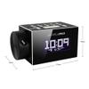 HANNLOMAX HX-108CR PLL FM Radio, White LCD Display Digital Clock, Time Projection, Bluetooth, Single Alarm, Aluminium Casing, USB Port for 1A Charging, Aux-in, AC Power Operation only. view 3