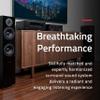 Fluance Elite High Definition Surround Sound Home Theater 5.0 Channel Speaker System Including Floorstanding Towers, Center Channel and Rear Surround Speakers - White (SXHTBWH) view 2
