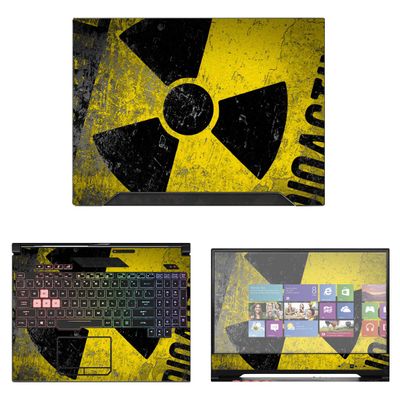 Decalrus - Protective Decal Hazmat Skin Sticker for Asus ROG Strix Scar II GL504 (15.6" Screen) case Cover wrap ASrogStixScar2_15-73