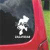 2 (PCS) Zacatecas Mexico Outline Map Stickers Decals (5.5"x5.5") view 1