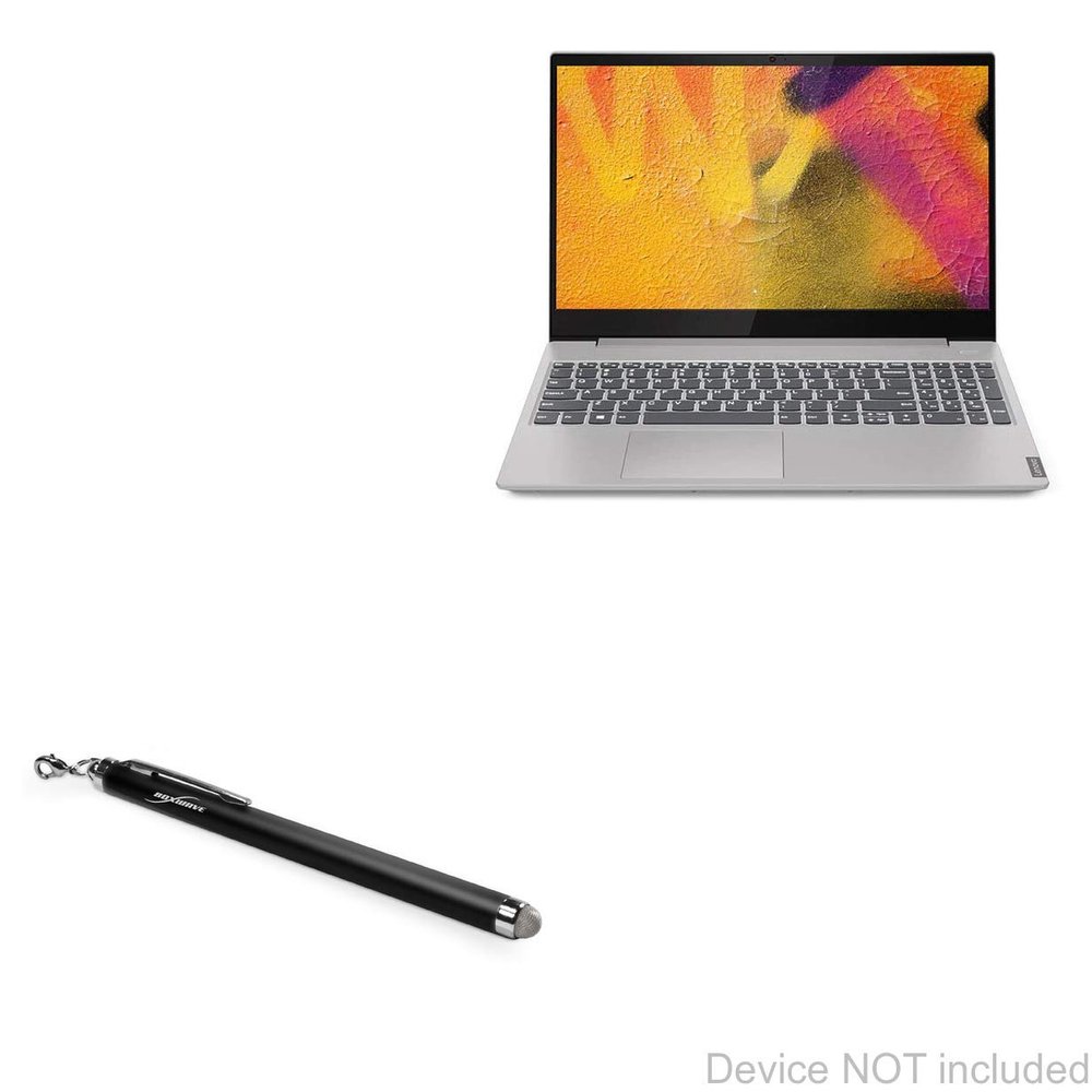 BoxWave Stylus Pen Compatible with Lenovo IdeaPad S340 Touch (15 in) - EverTouch Capacitive Stylus, Fiber Tip Capacitive Stylus Pen - Jet Black