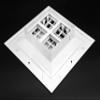 8" w X 8" h Extruded Aluminum Adjustable Core Mount Supply Ceiling HVAC Air Grille Interchangeable: 1-Way view 4