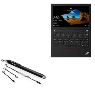 BoxWave Stylus Pen Compatible with Lenovo ThinkPad X280 with Touchscreen (12.5 in) - EverTouch Capacitive Stylus, Fiber Tip Capacitive Stylus Pen - Jet Black