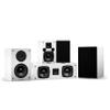 Fluance Elite High Definition Compact Surround Sound Home Theater 5.0 Channel Speaker System Including 2-Way Bookshelf, Center Channel and Rear Surround Speakers - White (SX50WHC) view 1